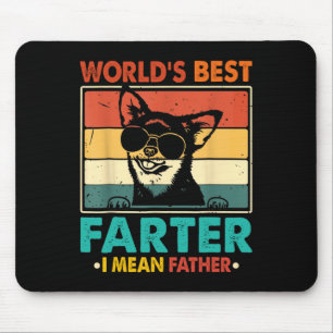 World's Best Farter I Mean Father Fathers Day Funn Mouse Pad