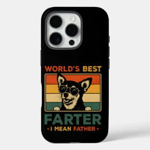 World's Best Farter I Mean Father Funny Dad Dog iPhone 16 Pro Case
