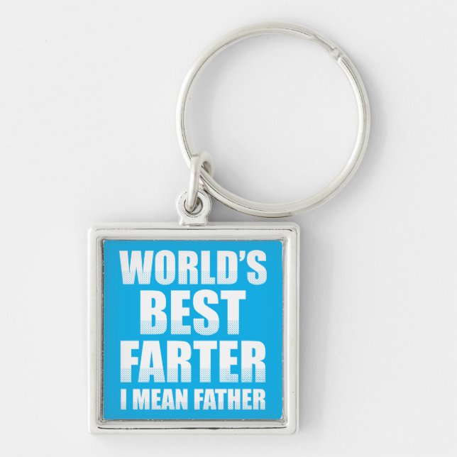 World's Best Farter I Mean Father Key Ring (Front)