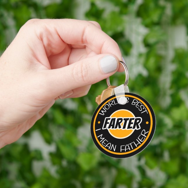 World's Best Farter I Mean Father Key Ring (Hand)