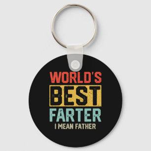 Worlds Best Farter I Mean Father Mens Fathers Day Key Ring