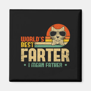 Worlds Best Farter I Mean Father Mens Fathers Day  Magnet