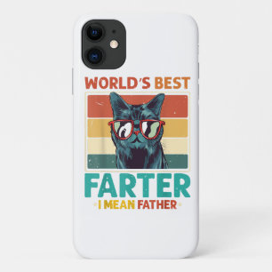 Worlds Best Farter I Mean Father t shirt Best Cat  Case-Mate iPhone Case