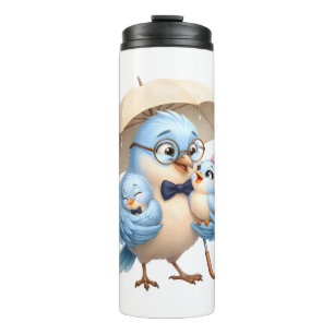 World's Best Father Cute Bird  Thermal Tumbler