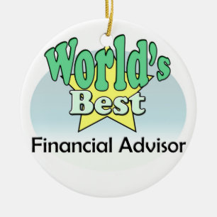 World's best Financial advisor Ceramic Tree Decoration