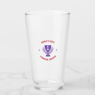 World's best financial advisor glass