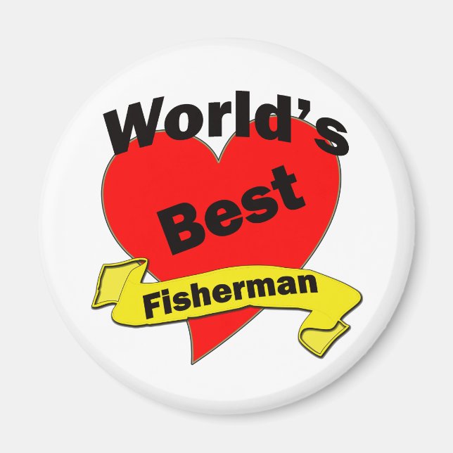 World's Best Fisherman Magnet (Front)