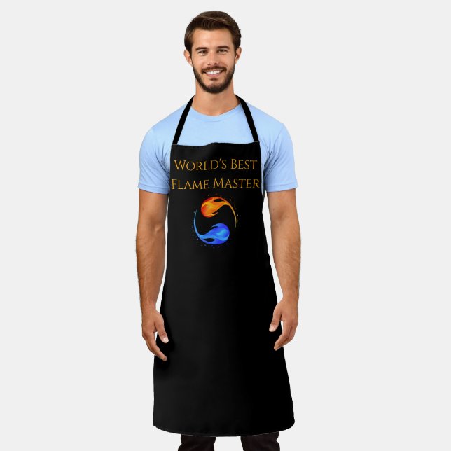 Worlds Best Flame Master-Twin Flames Apron (Worn)