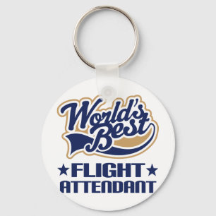Worlds Best Flight Attendant Key Ring