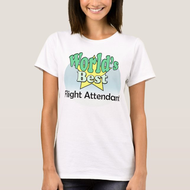 World's Best Flight Attendant T-Shirt (Front)