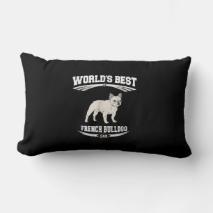 worlds best french bulldog dad dog owner gift lumbar cushion