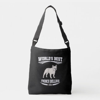 Worlds Best French Bulldog Dog Dad Owner Lover Crossbody Bag