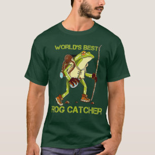 Worlds Best Frog Catcher Frog Hunter Collector Swe T-Shirt