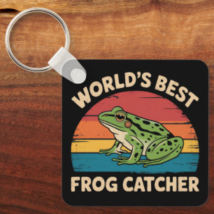 World's Best Frog Catcher Funny Meme Sarcastic Key Ring
