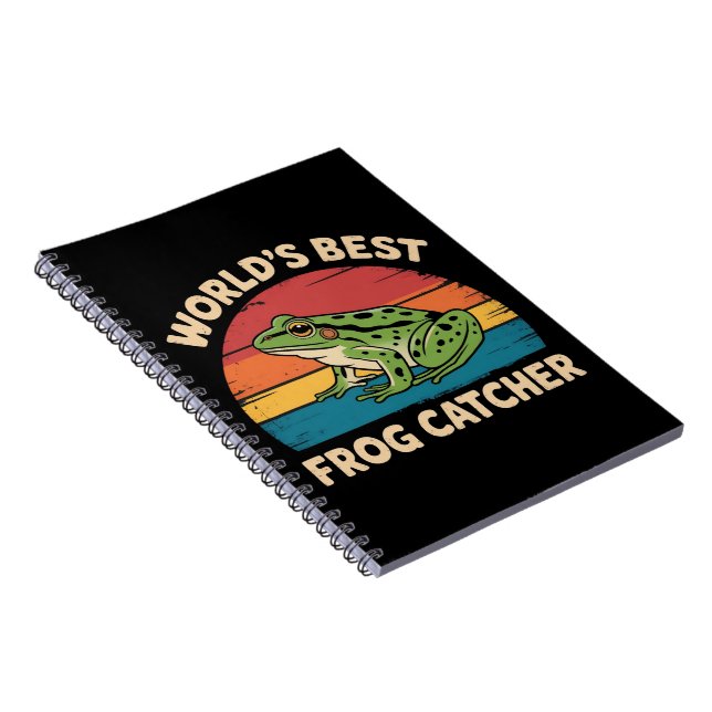 World's Best Frog Catcher Funny Meme Sarcastic Notebook (Right Side)