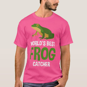 Worlds Best Frog Catcher Gift Boys Girls Kids Frog T-Shirt