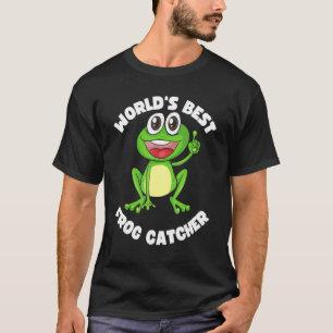 World's Best Frog Catcher Kids Cute Frogs Hunter T-Shirt