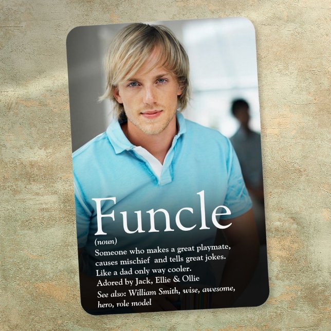World's Best Funcle Uncle Definition Photo Magnet (World's Best Funcle Uncle Definition Photo Magnet)