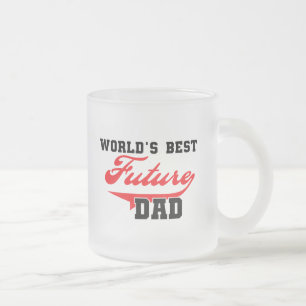 World's Best Future Dad T shirts and Gifts Frosted Glass Coffee Mug