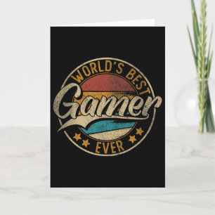 Worlds Best Gamer Game For Boys  Card
