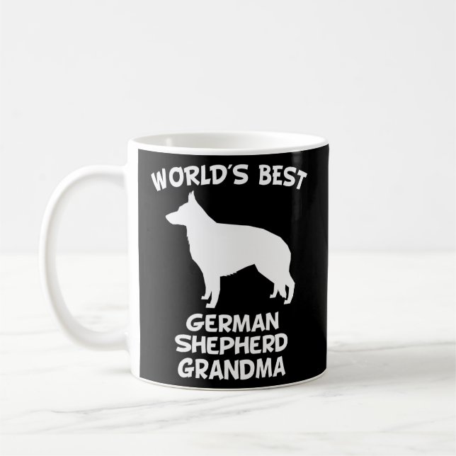 World'S Best German Shepherd Grandma Dog Owner Coffee Mug (Left)