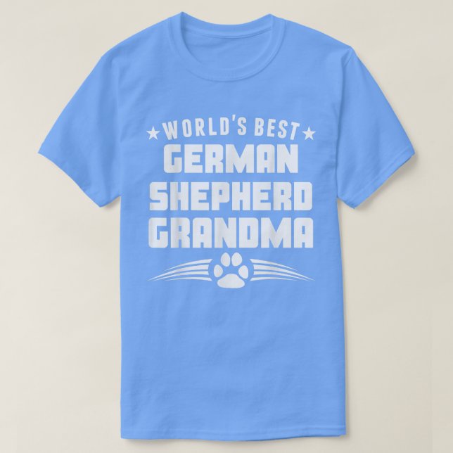 World's Best German Shepherd Grandma  T-Shirt (Design Front)
