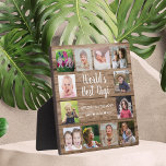 World's Best  Gigi Grandkids 12 Photo Collage     Plaque<br><div class="desc">Create your own photo collage  plaque  with 12 of your favourite pictures on a wood texture background .Personalise with grandkids photos . Makes a treasured keepsake gift for grandma for birthday, mother's day, grandparents day, etc</div>