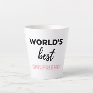 World's Best Girlfriend Black Latte Mug