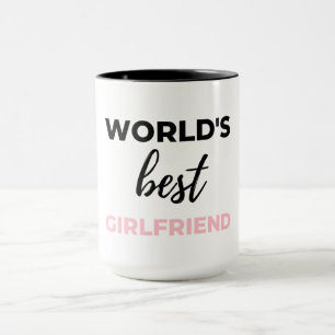 World's Best Girlfriend Black Mug