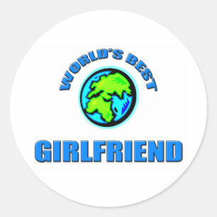 World's Best Girlfriend Classic Round Sticker