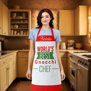 World's Best Gnocchi  Chef   -  personalised Apron