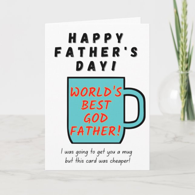 World's Best Godfather - Father's Day Card (Front)