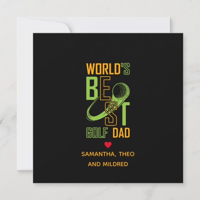 World's Best Golf  Dad | Dad Gifts (Front)