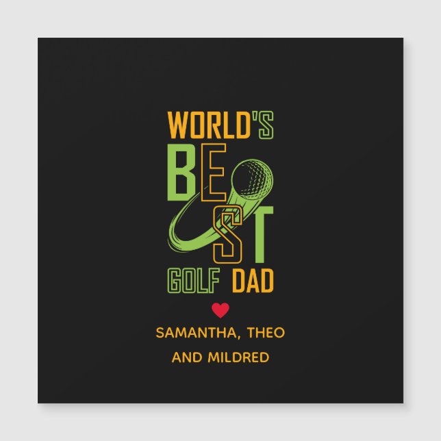 World's Best Golf  Dad | Dad Gifts (Front)