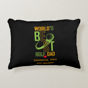 World's Best Golf Dad Dad Gifts Decorative Cushion