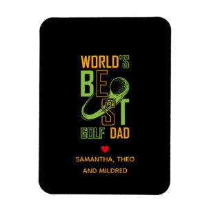 World's Best Golf Dad Dad Gifts Magnet