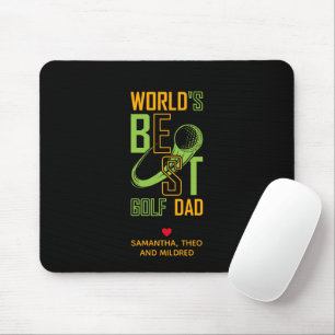 World's Best Golf  Dad   Dad Gifts Mouse Pad