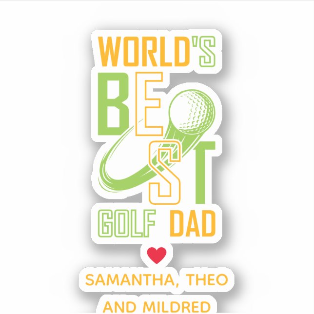 World's Best Golf Dad – Funny & Thoughtful Gift (Front)