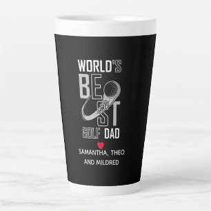 World's Best Golf Dad – Funny & Thoughtful Gift Latte Mug