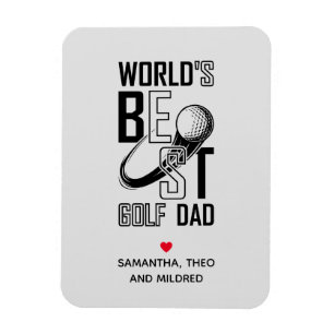 World's Best Golf Dad – Funny & Thoughtful Gift Magnet