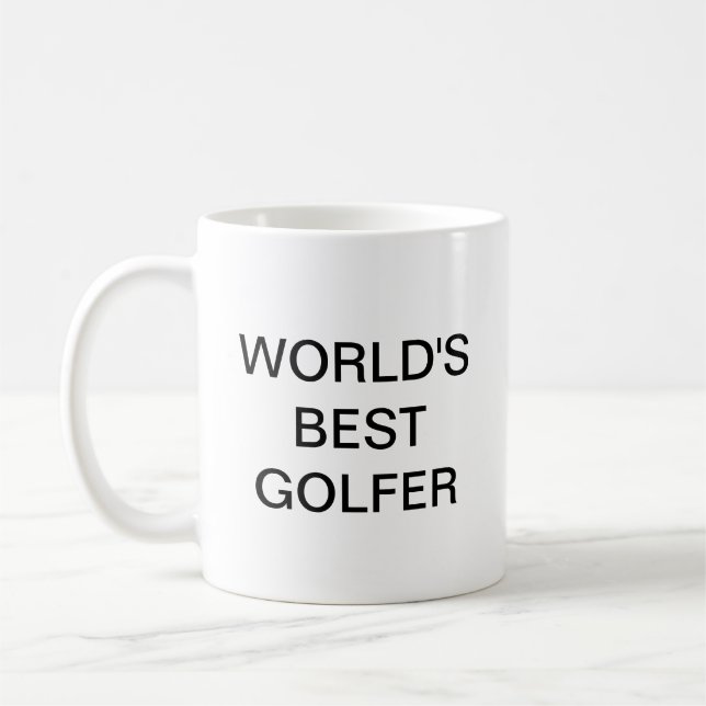 World's best golfer coffee mug (Left)