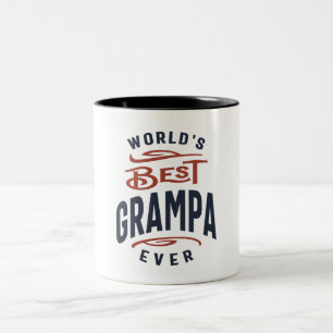 World's Best Grampa Ever Design Two-Tone Coffee Mug