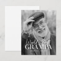 World's Best Grampa Since 20XX Modern Chic Photo