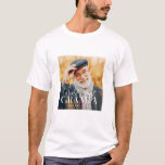 World's Best Grampa Since 20XX Modern Chic Photo T-Shirt<br><div class="desc">This simple and modern design is composed of serif and cursive typography and add a custom photo</div>