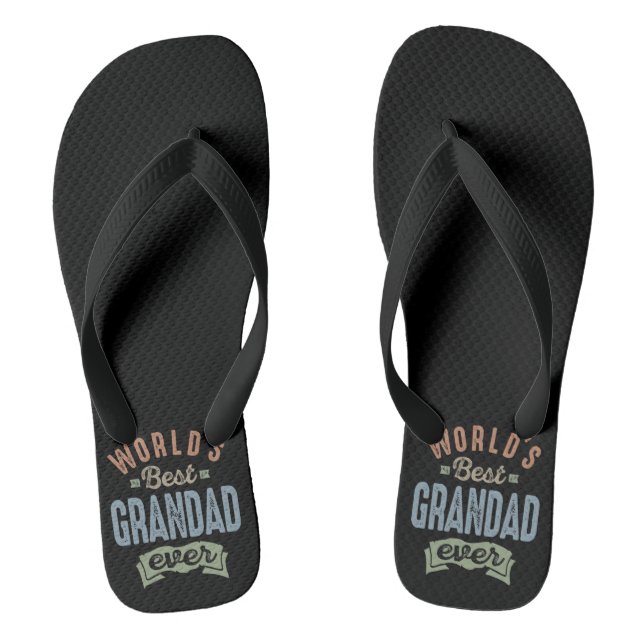 Worlds Best Grandad Jandals (Footbed)