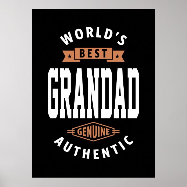 World's Best Grandad Poster (Front)