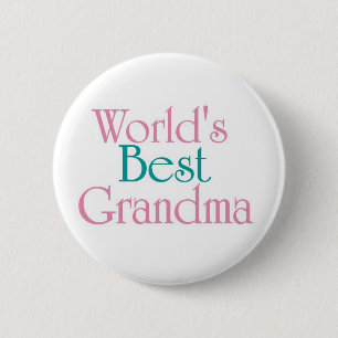 Worlds Best Grandma 3 6 Cm Round Badge
