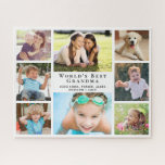 World's Best Grandma 8 Photo Collage Jigsaw Puzzle<br><div class="desc">This eight photo jigsaw puzzle will be a fun gift for the world's best grandma. Personalise with 8 pictures of grandkids, her children, other family members, pets, etc., personalise the expression "World's Best Grandma" and whether she is called "Grandma, " "Nana, " "Granny, " etc., and add her grandchildren's names....</div>
