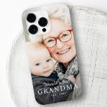World's best grandma grandmother est year photo Case-Mate iPhone 14 pro max case<br><div class="desc">Phone case featuring your custom photo and the text "World's best grandma" with custom year or other text below.</div>