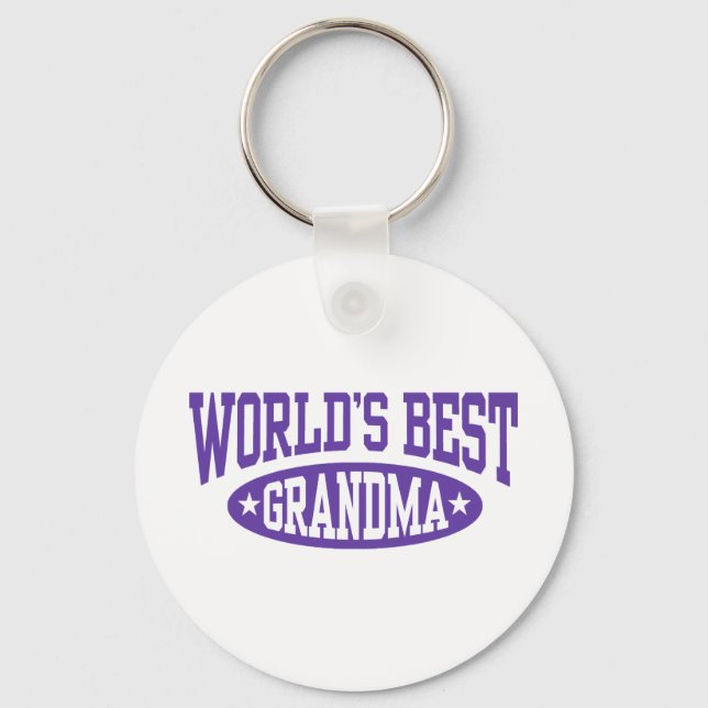 World's Best Grandma Key Ring (Front)